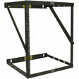 EATON Tripp Lite Wall Mount 2-Post Open Frame Rack Cabinet 8U / 14U / 22U - Wall Mountable - Black - Steel - 150 lb Maximum Weight Capacity - SRWO8U22