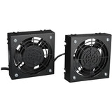 EATON Tripp Lite Wallmount Rack Enclosure Cooling Roof Fan Kit 120V 5-15P - 1570.9 gal/min Maximum Airflow - NEMA 5-15P - 2 pc(s) - Cabinet - SRFANWM