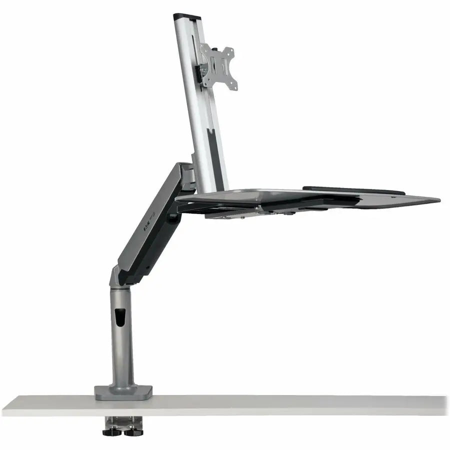EATON Tripp Lite WorkWise Desk-Mounted Workstation, Single Display - Desk Mount for Workstation, Flat Panel Display, Monitor, TV, Display Screen - Black - 1 Display(s) Supported - 32" Screen Support - 18 lb - WWSS1332C
