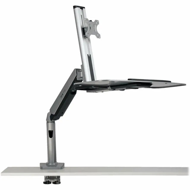 EATON Tripp Lite WorkWise Desk-Mounted Workstation, Single Display - Desk Mount for Workstation, Flat Panel Display, Monitor, TV, Display Screen - Black - 1 Display(s) Supported - 32" Screen Support - 18 lb - WWSS1332C
