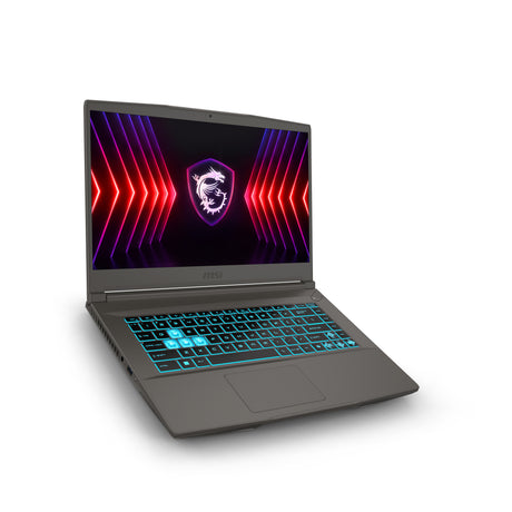 MSI Thin 15 B13VE-3047US Intel® Core™ i7 i7-13620H Laptop 39.6 cm (15.6") Full HD 16 GB DDR4-SDRAM 1 TB SSD NVIDIA GeForce RTX 4050 Wi-Fi 6E (802.11ax) Windows 11 Home Black - THIN15133047 MSI