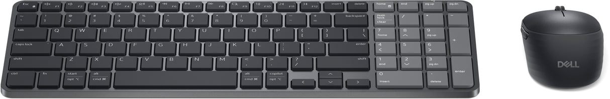 DELL Pro 7 KM746 keyboard Mouse included Universal RF Wireless + Bluetooth Latin American Spanish Graphite - KM746-BLK-US