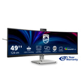 Philips 49B2U6900CH/75 computer monitor 124 cm (48.8") 5120 x 1440 pixels Dual QHD LCD Black - 49B2U6900CH
