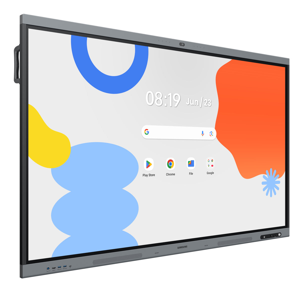 Samsung WA75FX-P interactive whiteboard 190.5 cm (75") 3840 x 2160 pixels Touchscreen Black, Grey - WA75FX-P