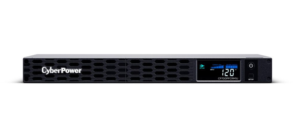 CyberPower PFC Sinewave uninterruptible power supply (UPS) Line-Interactive 0.7 kVA 400 W 6 AC outlet(s) - CP700PFCRM1U CYBERPOWER