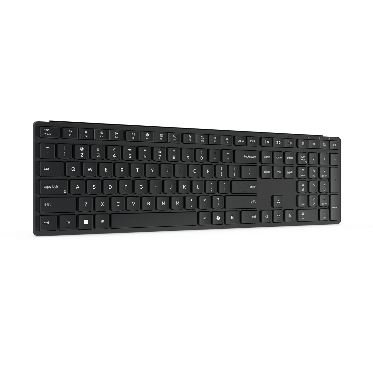 Lenovo Wireless Multi-Mode Pro 6000 keyboard Home/Office RF Wireless + Bluetooth QWERTY US English Black - 4Y41S04659