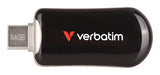 Verbatim Plectra USB-C Flash Drive Black 64GB - 30224