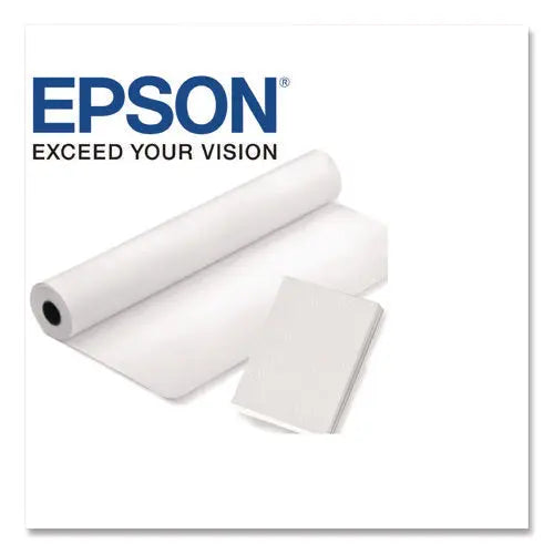 EPSON EPSON Cold Press Bright Fine Art Paper Roll, 19 mil, 44" x 50 ft, Textured Matte White - S042315