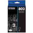 EPSON Epson DURABrite Ultra 802 Original Ink Cartridge - Black - Inkjet - 1 Each - T802120-S