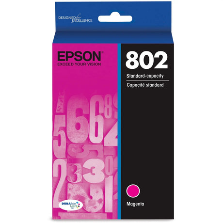 EPSON Epson DURABrite Ultra 802 Original Ink Cartridge - Magenta - Inkjet - 1 Each - T802320-S