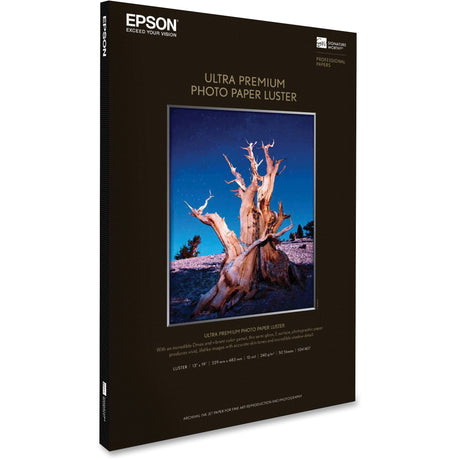 EPSON Epson Inkjet Photo Paper - 97 Brightness - 97% Opacity - Super B - 13" x 19" - 64 lb Basis Weight - Luster - 50 / Pack - S041407