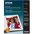 EPSON Epson Inkjet Photo Paper - White - 93 Brightness - 97% Opacity - Letter - 8 1/2" x 11" - 68 lb Basis Weight - Semi-gloss - 20 / Pack