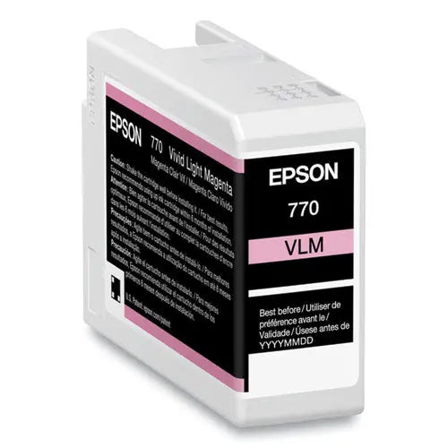 EPSON EPSON  (T770) UltraChrome PRO10 Ink, 25 mL, Light Magenta - T770620
