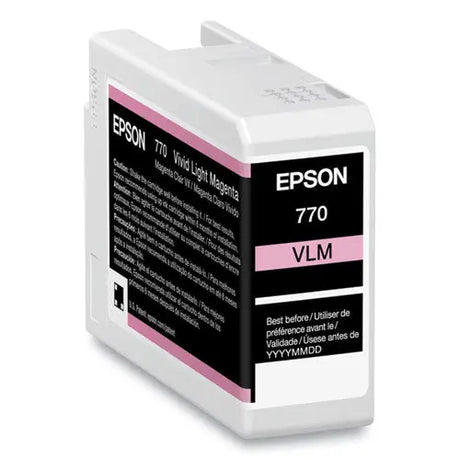 EPSON EPSON  (T770) UltraChrome PRO10 Ink, 25 mL, Light Magenta - T770620