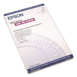 EPSON Paper/Labels/Transparencies/Pl Matte Presentation Paper, 4.9 mil, 11 x 17, Matte Bright White, 100/Pack - S041070