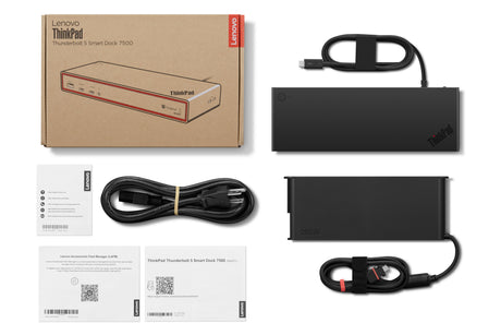 Lenovo ThinkPad Thunderbolt 5 Smart Dock 7500 Wired Black - 40BA0265US LENOVO