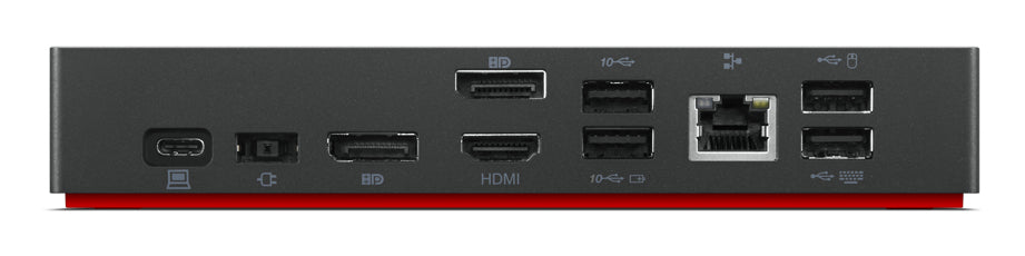 Lenovo 40AY0135US laptop dock/port replicator Wired USB 3.2 Gen 2 (3.1 Gen 2) Type-C Black - 40AY0135US