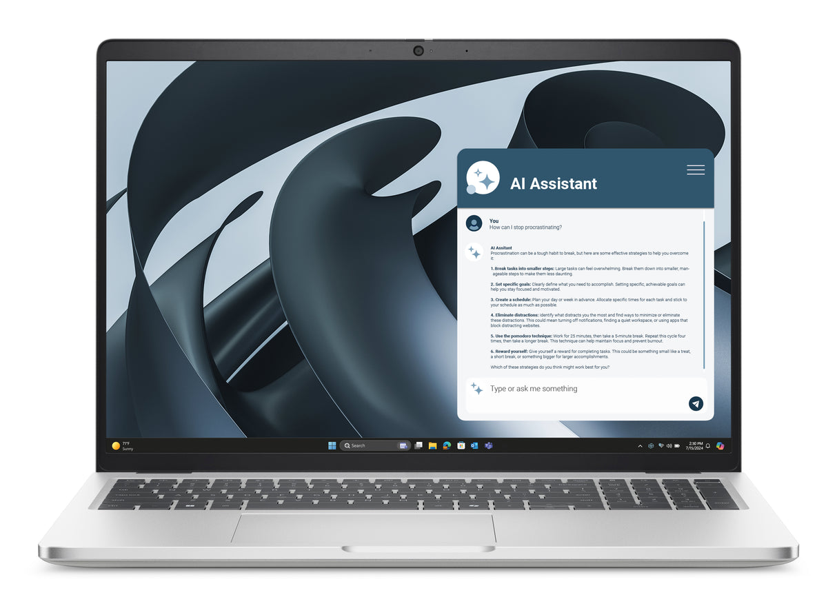 DELL Pro 16 Plus PB16255 AMD Ryzen™ 5 PRO PRO 230 Laptop 40.6 cm (16") Full HD+ 16 GB LPDDR5x-SDRAM 512 GB SSD Wi-Fi 7 (802.11be) Windows 11 Pro US English Platinum, Silver - N5T4V