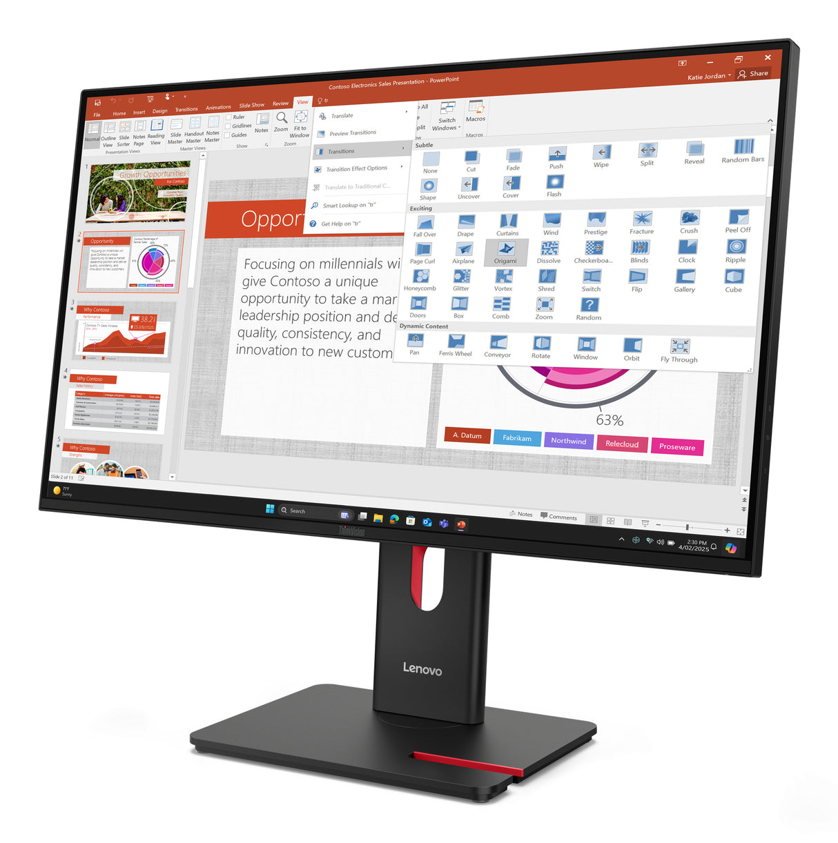 Lenovo ThinkVision T27-40 Monitor - 64A5MAR6UZ LENOVO