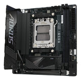 GIGABYTE B850I AORUS PRO Motherboard - AMD Ryzen 9000 Series CPUs, 8+2+1 Phases Digital VRM, up to 8400MHz DDR5 (OC), 1xPCIe 5.0 + 1xPCIe 4.0 M.2, 2.5LAN, WIFI 7, USB 3.2 Gen 2 - B850I AORUS PRO