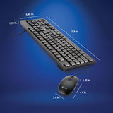 Verbatim 70734 keyboard Mouse included USB QWERTY Black - 70734