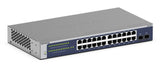 NETGEAR GS724T-600NAS network switch Managed L2+/L3 Gigabit Ethernet (10/100/1000) 1U Blue, Grey - GS724T-600NAS