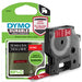 DYMO Authentic D1 Durable Labels | Black Print on Red Tape | 12 mm x 3 m | Labelling Tape for LabelManager Label Makers - 1978366