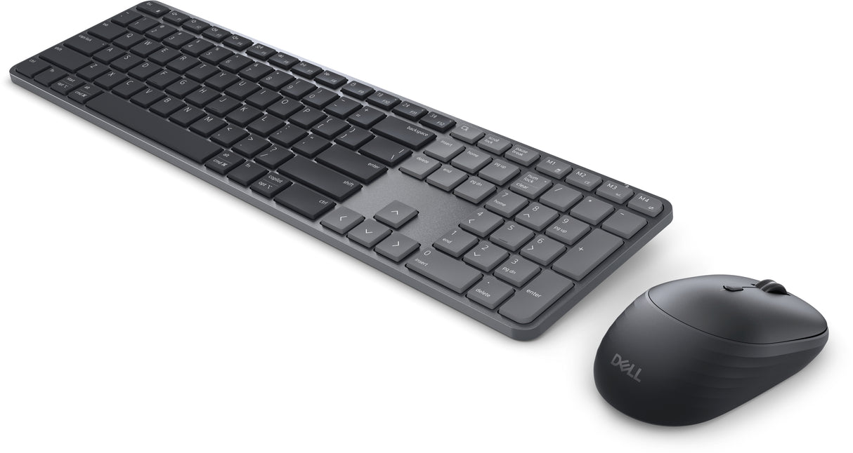 DELL Pro 7 Slim KM726 keyboard Mouse included Home/Office RF Wireless + Bluetooth US English Black - KM726-USD-DAO