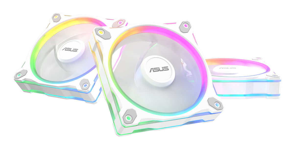 ASUS Prime MR120 Fan ARGB Reverse White 3in1 Computer case 12 cm 3 pc(s) - PRIMR120FANARGBREVWH3N1
