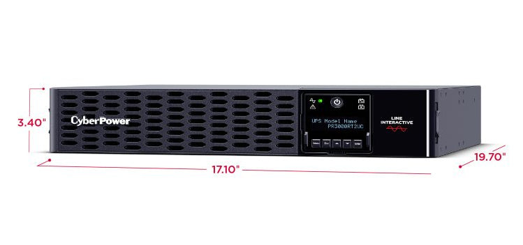 CyberPower PR3000RT2UC uninterruptible power supply (UPS) Line-Interactive 3 kVA 3000 W 9 AC outlet(s) - PR3000RT2UC