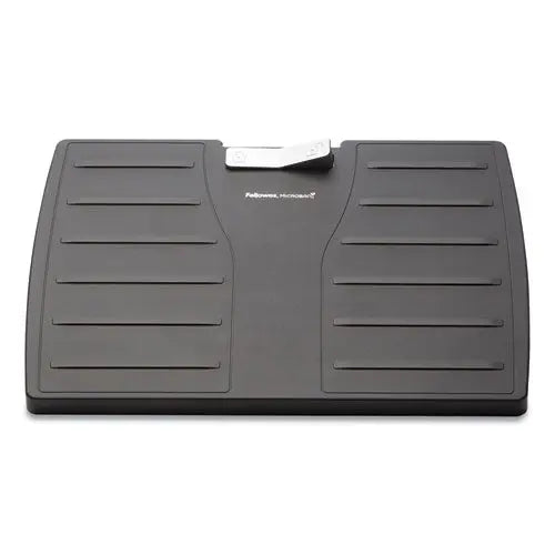 FELLOWES FELLOWES Adjustable Locking Footrest with Microban, 17.5w x 13.13d x 4.13 to 5.63h, Black/Silver - 8035001