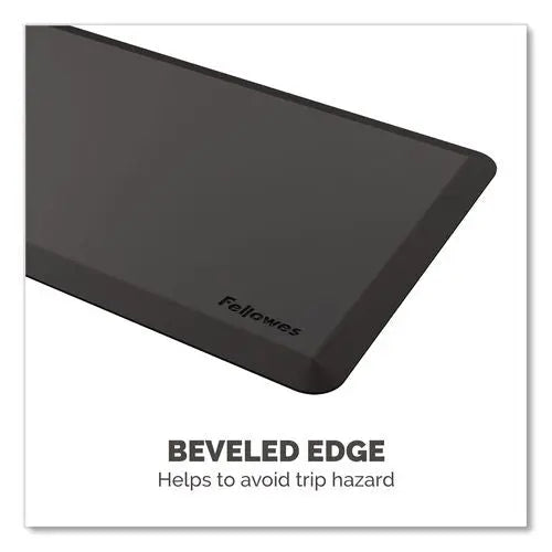 FELLOWES FELLOWES Anti-Fatigue Wellness Mat, Rectangular, Black Surface, 36" x 24" - 8707002