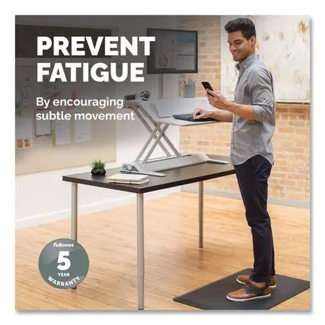 FELLOWES FELLOWES Anti-Fatigue Wellness Mat, Rectangular, Black Surface, 36" x 24" - 8707002