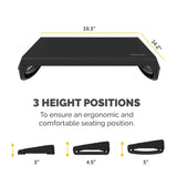 FELLOWES Fellowes Breyta Foot Rest - Black - 100098566