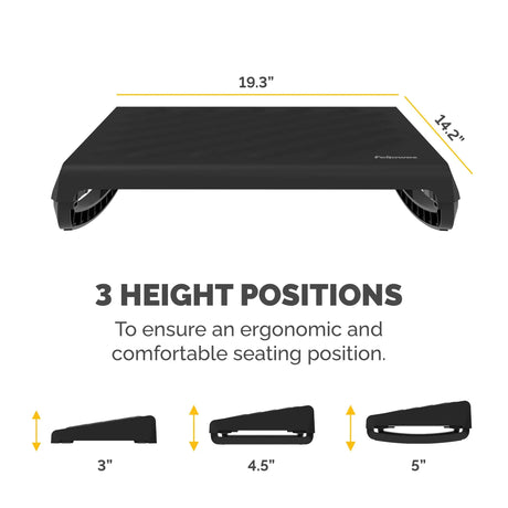 FELLOWES Fellowes Breyta Foot Rest - Black - 100098566