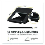 FELLOWES FELLOWES Breyta Laptop Stand, 9.25" x 10.55" x 0.55" to 8", Black, Supports Up to 8.8 lbs. - 100098500