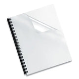 FELLOWES FELLOWES Crystals Transparent Presentation Covers for Binding Systems, Plastic, Round Corners, 11.25 - 52309