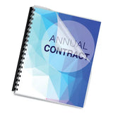 FELLOWES FELLOWES Crystals Transparent Presentation Covers for Binding Systems, Plastic, Round Corners, 11.25 - 52309