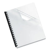 FELLOWES FELLOWES Crystals Transparent Presentation Covers for Binding Systems, Plastic, Square Corners, 11 x - 5204303
