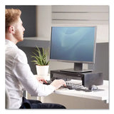 FELLOWES FELLOWES Designer Suites Monitor Riser, For 21" Monitors, 16" x 9.38" x 4.38" to 6", Black Pearl, Su - 8038101