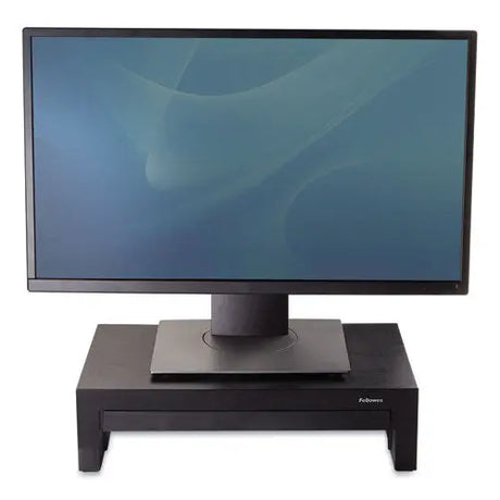 FELLOWES FELLOWES Designer Suites Monitor Riser, For 21" Monitors, 16" x 9.38" x 4.38" to 6", Black Pearl, Su - 8038101