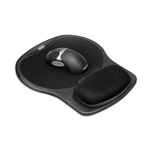FELLOWES FELLOWES Easy Glide Gel Mouse Pad with Wrist Rest, 10 x 12, Black - 93730