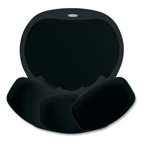 FELLOWES FELLOWES Easy Glide Gel Mouse Pad with Wrist Rest, 10 x 12, Black - 93730