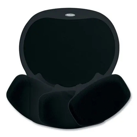 FELLOWES FELLOWES Easy Glide Gel Mouse Pad with Wrist Rest, 10 x 12, Black - 93730