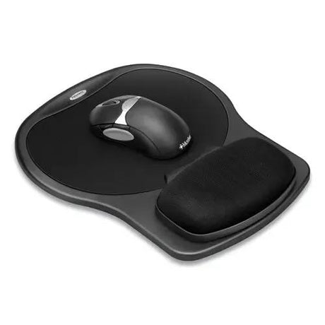 FELLOWES FELLOWES Easy Glide Gel Mouse Pad with Wrist Rest, 10 x 12, Black - 93730