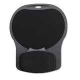 FELLOWES FELLOWES Easy Glide Gel Mouse Pad with Wrist Rest, 10 x 12, Black - 93730
