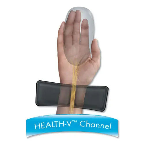 FELLOWES FELLOWES Ergonomic Memory Foam Wrist Support with Attached Mouse Pad, 8.25 x 9.87, Black - 9181201