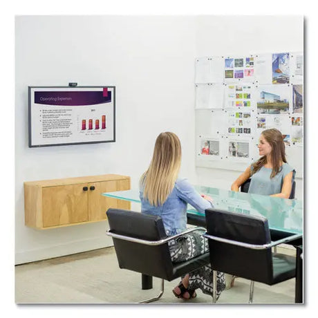 FELLOWES FELLOWES Full Motion TV Wall Mount, 16.25w x 19.75d x 17.87h, Black - 8043601