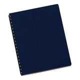 FELLOWES FELLOWES Futura Oversized Pre-Punched Presentation Covers, Plastic, Round Corners, 11.25 x 8.75, Nav - 5224801