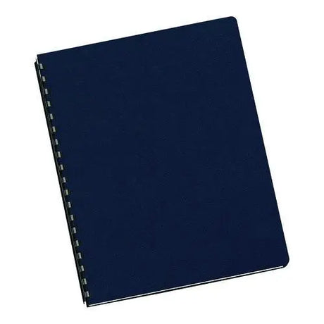 FELLOWES FELLOWES Futura Oversized Pre-Punched Presentation Covers, Plastic, Round Corners, 11.25 x 8.75, Nav - 5224801